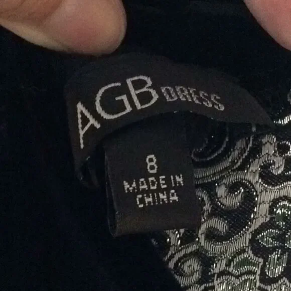 AGB Kimono dress velvet, tie back and lining 8 - Picture 11 of 13